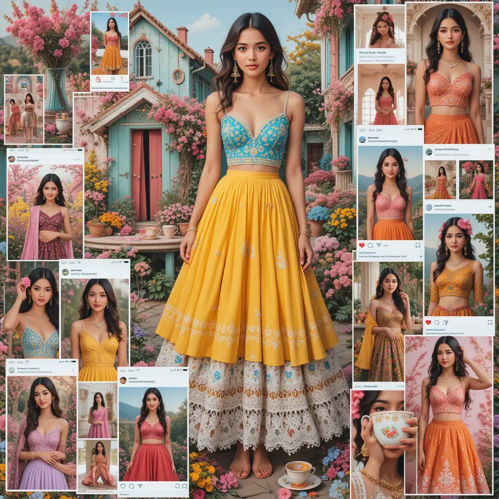 Indian Gen Z fashion dopamine desi aesthetic