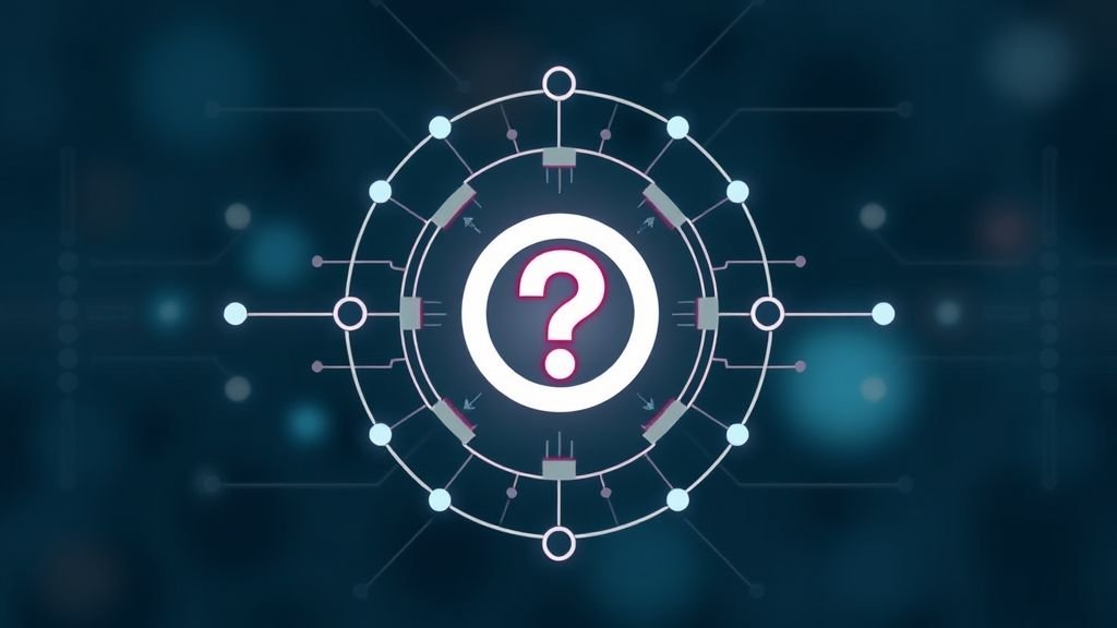 Abstract icon representing ethical considerations in AI