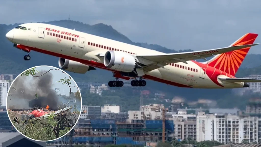 Air India Boeing 787 crash site in Ahmedabad