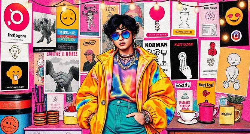 Gen Z aesthetic trends collage India 2025